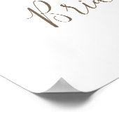 Modernes Boho Blumengestein Brautparty Willkommen Poster (Ecke)