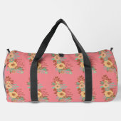 Modernes Boho Blumenrosa individualisieren Duffle Bag (Rückseite)