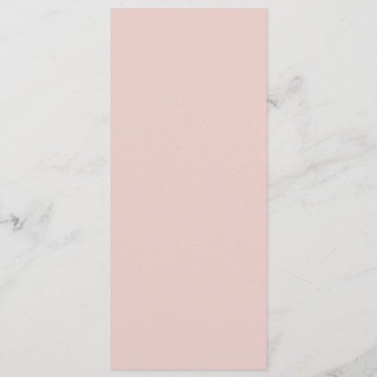 Modernes Boho Blush-Menü Menükarte (Rückseite)