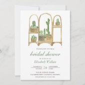 Modernes Boho Cactus Brautparty Einladung (Vorderseite)