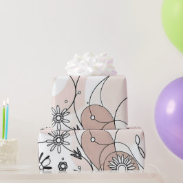 Modernes Boho Chic Abstrakt-braune Dekor Geschenkpapier