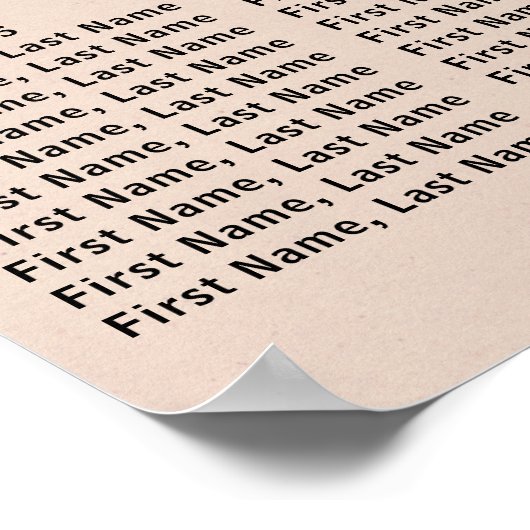 Modernes Boho Chic Red Floral 8-Tisch-Sitze Chart Poster (Ecke)