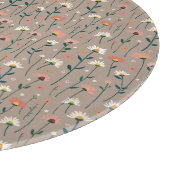 Modernes Boho Chic Wildblume Muster Cutting Board Schneidebrett (Ecke)