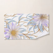 Modernes Boho Design, modern, elegant, Blume, Blät Badhandtuch Set (Handtuch)