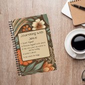 Modernes Boho-Design-Tagebuch Notizblock