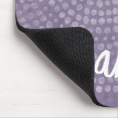Modernes Boho Dot-Muster mit einem Bounce-Skriptna Mousepad (Ecke)