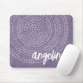 Modernes Boho Dot-Muster mit einem Bounce-Skriptna Mousepad (Mit Mouse)