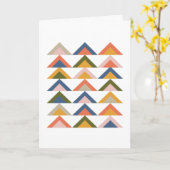 Modernes Boho farbenfrohe geometrische Lücke im In Karte (Gelbe Blume)