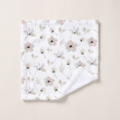 Modernes Boho Floral Design Handtuch Set (Waschlappen)