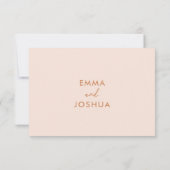 Modernes Boho Floral QR Code Wedding RSVP (Rückseite)