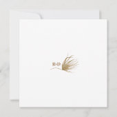 Modernes Boho-Foto Save the Date (Rückseite)