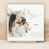 Modernes Boho-Foto Save the Date