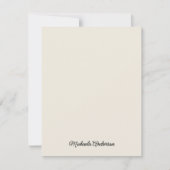 Modernes Boho Geometric Curves Persönliche Station Mitteilungskarte (Vorderseite)