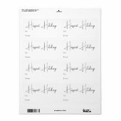 Modernes Boho glücklichste Ferien Rechteckiges Ges (Vorne)