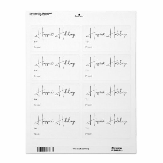 Modernes Boho glücklichste Ferien Rechteckiges Ges (Vorne)