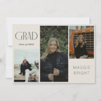 Modernes boho graduate Multi-Foto Open House