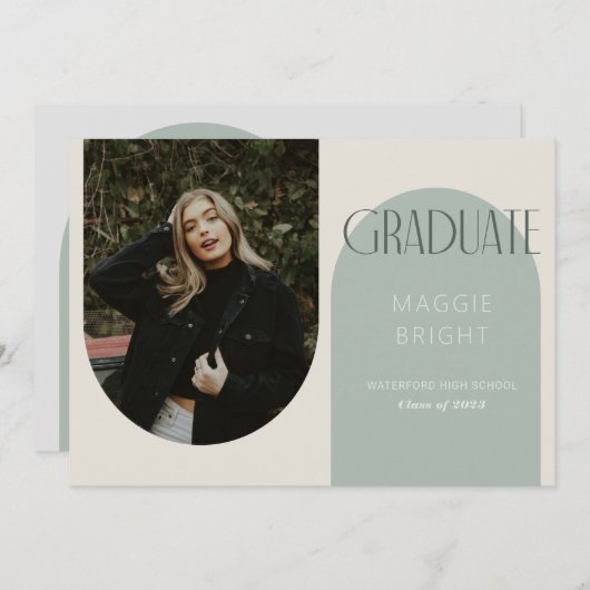 Modernes Boho Graduiertenhaus Ankündigung des offe (Vorne/Hinten)