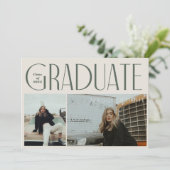 Modernes Boho Graduiertenhaus Ankündigung des offe (Stehend Vorderseite)