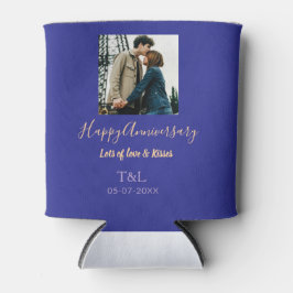 Modernes boho Happy-Jubiläum geben den Namen blue Dosenkühler