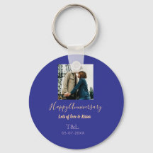 Modernes boho Happy-Jubiläum geben den Namen blue