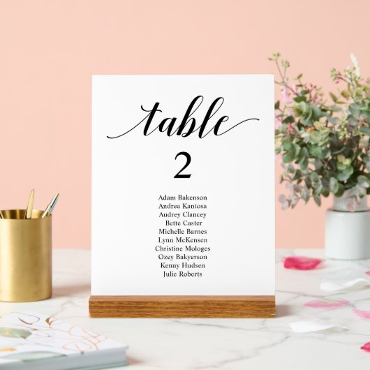 Modernes Boho Hochzeitssemble Acrylschild (Hochzeit)