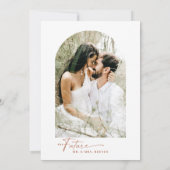 Modernes Boho-Kalligrafie-Script-Brautparty Einladung (Rückseite)