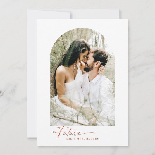 Modernes Boho-Kalligrafie-Script-Brautparty Einladung (Rückseite)