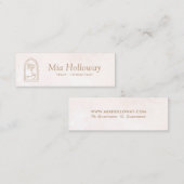 Modernes Boho Minimal Palm Tree Business Telefonnummerkarte (Vorne/Hinten)