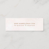 Modernes Boho Minimal Palm Tree Business Telefonnummerkarte (Rückseite)