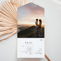 Modernes Boho Minimalistisches Foto in einer Einla