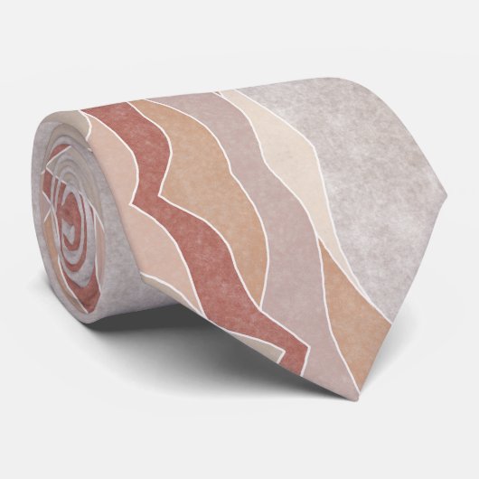 Modernes Boho Muster Krawatte (Gerollt)