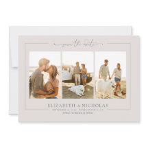 Modernes Boho Ocean Glass | 3 FOTO SAVE THE DATE