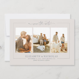 Modernes Boho Ocean Glass | 3 FOTO SAVE THE DATE