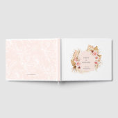 Modernes Boho Pampas Grass Floral Arch Gästebuch (Voll)