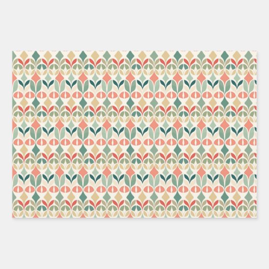 Modernes Boho Pastel Art Geschenkpapier Set (Vorderseite 3)