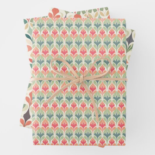 Modernes Boho Pastel Art Geschenkpapier Set (Beispiel)