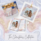 Modernes Boho Personalisiertes Foto Keramik Ornament