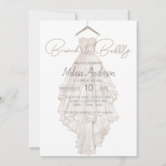 Modernes Boho Pink Elegantes Brautfest (Vorderseite)