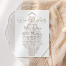 Modernes Boho Pink Elegantes Brautfest