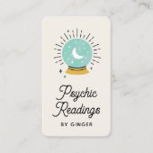 Modernes Boho Psychic Reader Medium Tarot Visitenkarte (Vorderseite)