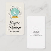 Modernes Boho Psychic Reader Medium Tarot Visitenkarte (Vorne/Hinten)