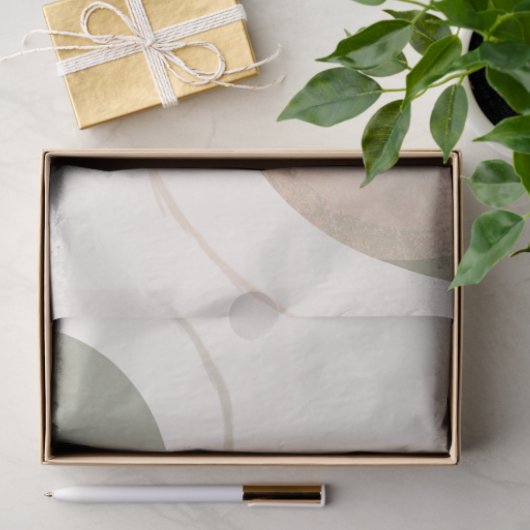 Modernes BOHO Rainbow Bio Geometric Decoupage Seidenpapier (Geschenk)