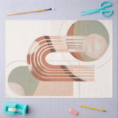 Modernes BOHO Rainbow Bio Geometric Decoupage Seidenpapier (Basteln)