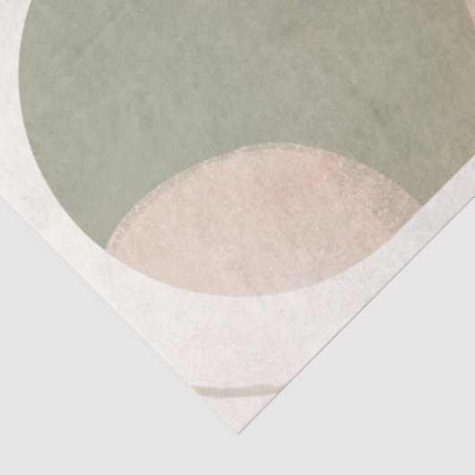 Modernes BOHO Rainbow Bio Geometric Decoupage Seidenpapier (Ausschnitt)