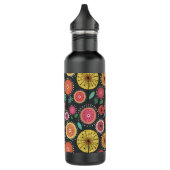 Modernes Boho Scandi Folklore Edelstahlflasche (Links)