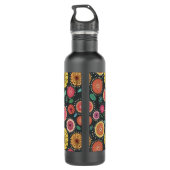 Modernes Boho Scandi Folklore Edelstahlflasche (Rückseite)