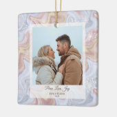 Modernes Boho Square Keramikornament (Links)