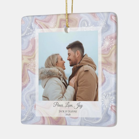 Modernes Boho Square Keramikornament (Links)