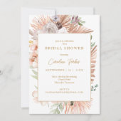 Modernes Boho Tropical Brautparty Einladung (Vorderseite)