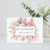 Modernes Boho Tropical Business (Stehend Vorderseite)